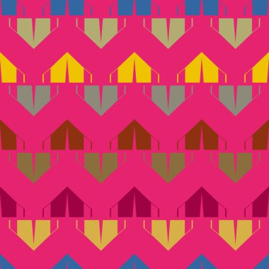 çizgi film kamp çadırları ile renk seamless modeli