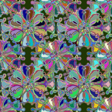 Soyut kaleydoskop renkli Dikişsiz desen arka planı için. 