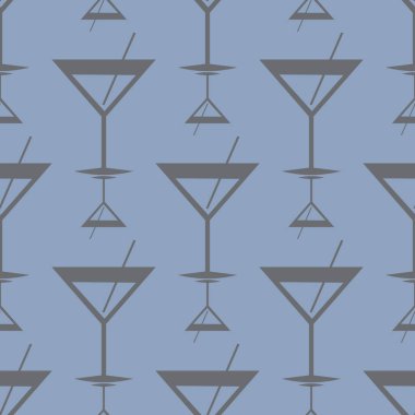 Tropik kokteyller renkli seamless modeli