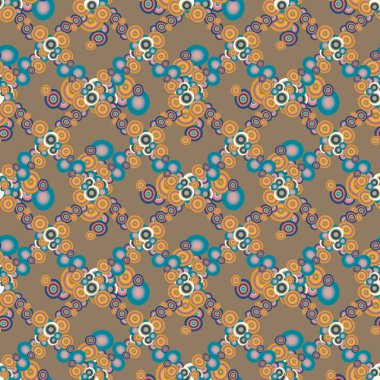 Soyut geometrik renkli seamless modeli daireler, arka plan ile