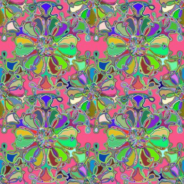 Soyut kaleydoskop renkli Dikişsiz desen arka planı için. 
