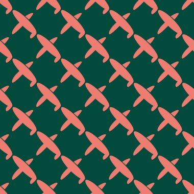 Uçakların, vektör çizim seamless modeli