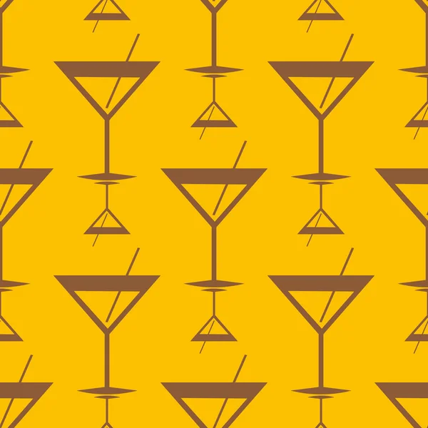 Tropische Cocktails Bunte Nahtlose Muster — Stockvektor