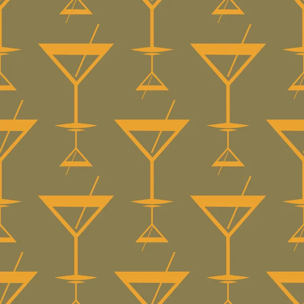Tropische Cocktails Kleurrijke Naadloze Patroon — Stockvector