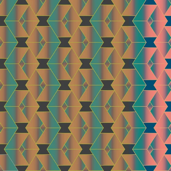 Fondo Abstracto Estilo Memphis Patrón Geométrico Sin Costura — Vector de stock