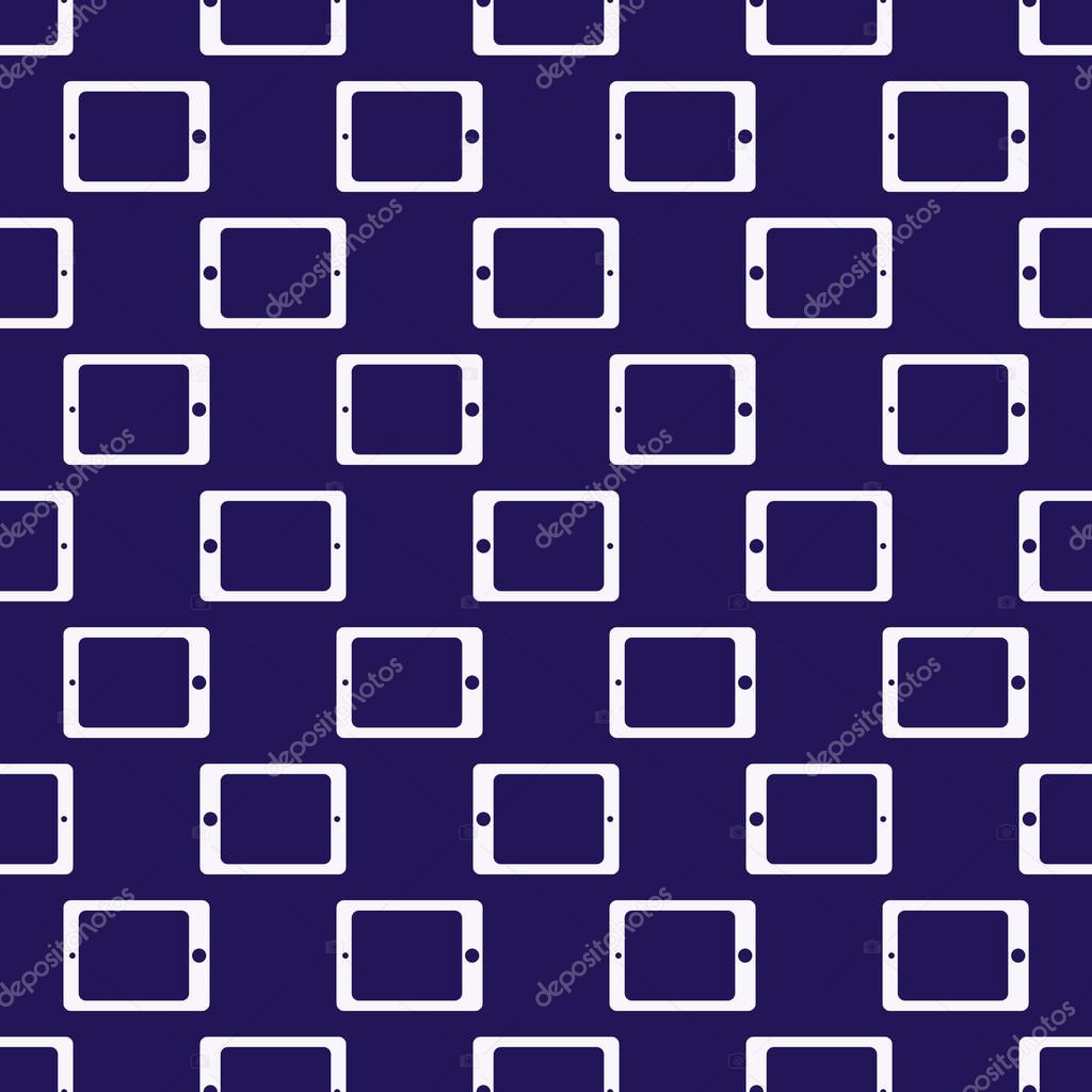 Smartphone or electronic tablet seamless pattern background.