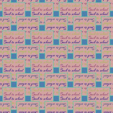 Geri Okul arka plan için. El yazı ve özel tipografi tasarımları logo ve afiş, davetiye ve kartları için