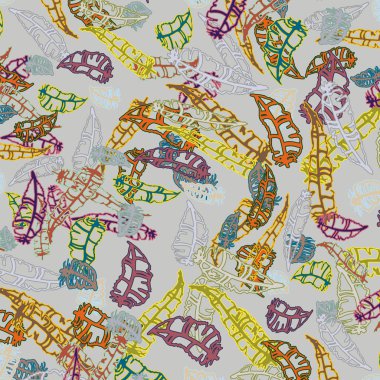 Tüyler, vektör çizim ile zemin 