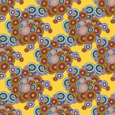 Soyut geometrik renkli seamless modeli daireler, arka plan ile