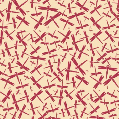 Dekoratif renkli seamless modeli ile şirin yusufçuk