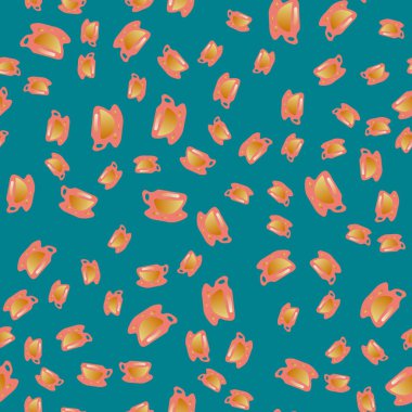 Kahve ya da çay Dikişsiz desen bardak.