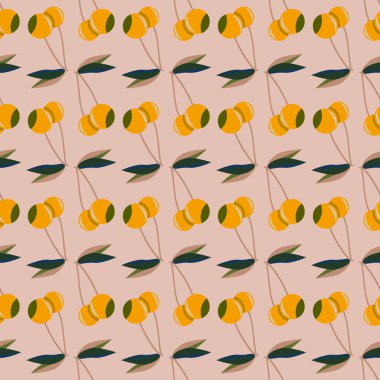 kiraz seamless modeli. Tekstil Ambalaj ve duvar kağıtları için iyi.