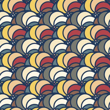 soyut geometrik renk desenli vektör çizimi