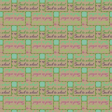 Geri Okul arka plan için. El yazı ve özel tipografi tasarımları logo ve afiş, davetiye ve kartları için