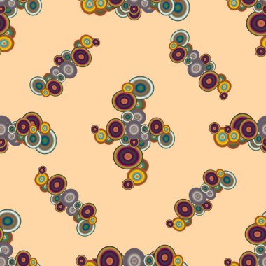 Soyut geometrik renkli seamless modeli daireler ile