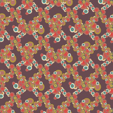 Soyut geometrik renkli seamless modeli daireler, arka plan ile