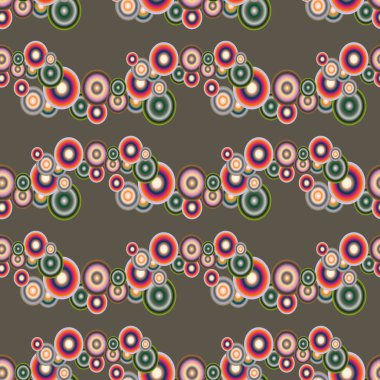 Soyut geometrik renkli seamless modeli daireler, arka plan ile