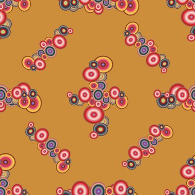 Soyut geometrik renkli seamless modeli daireler ile