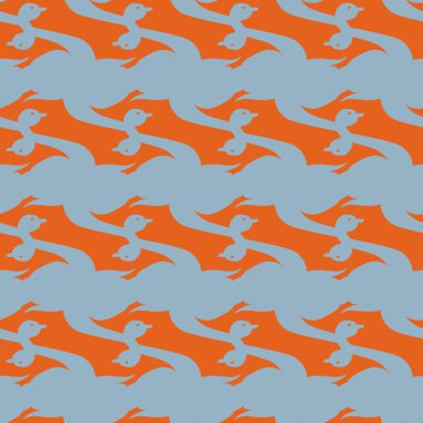 Kuğu renkli parlak seamless modeli