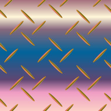 Oluklu Metal Dikişsiz desen vektör çizim.