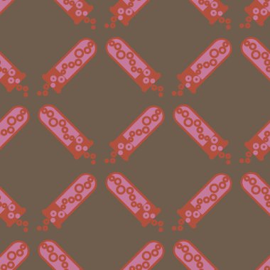 Kimya test tüpleri parlak arka plan üzerinde. Seamless modeli.