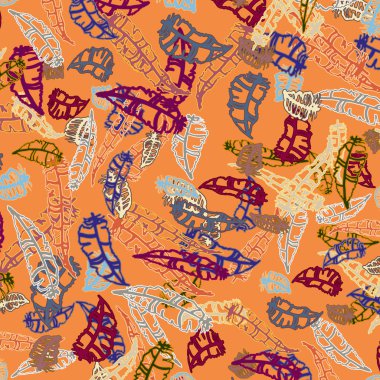 Tüyler, vektör çizim ile zemin 