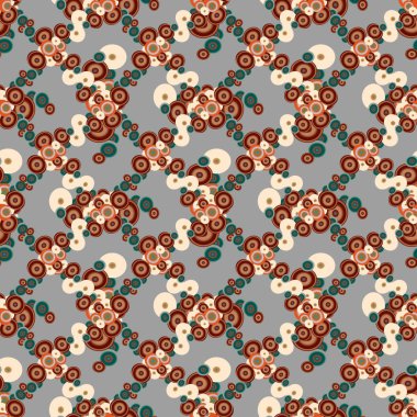 Soyut geometrik renkli seamless modeli daireler, arka plan ile