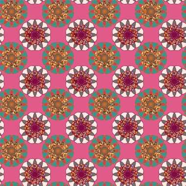  soyut çiçek geometrik Dikişsiz desen arka planı için