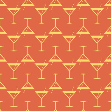 Tropik kokteyller renkli seamless modeli