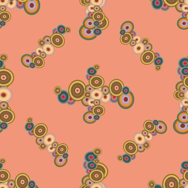 Soyut geometrik renkli seamless modeli daireler ile