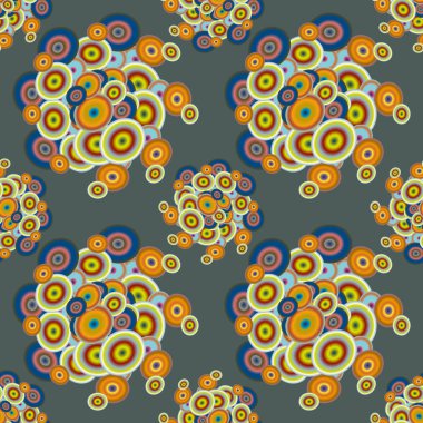 Soyut geometrik renkli seamless modeli daireler, arka plan ile