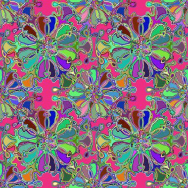 Soyut kaleydoskop renkli Dikişsiz desen arka planı için. 