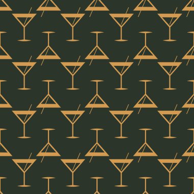 Tropik kokteyller renkli seamless modeli