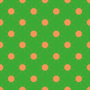 Çok renkli basit geometrik güneş ile Seamless modeli.