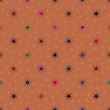 Arka plan için yıldız ile soyut geometrik renkli desen.
