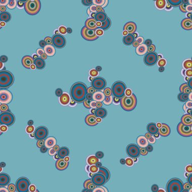 Soyut geometrik renkli seamless modeli daireler ile