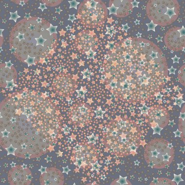 Arka plan için yıldız ile soyut geometrik renkli desen.