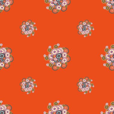 Daireler, arka plan ile soyut geometrik seamless modeli