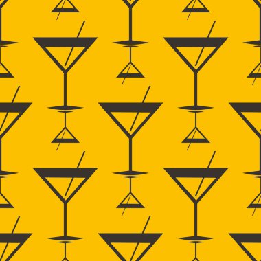 Tropik kokteyller renkli seamless modeli