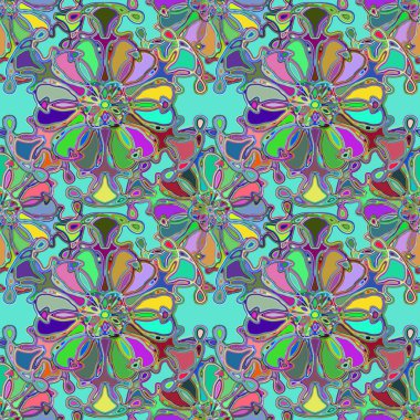 Soyut kaleydoskop renkli Dikişsiz desen arka planı için. 