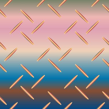 Oluklu Metal Dikişsiz desen vektör çizim.