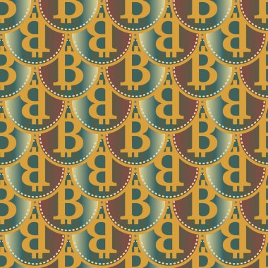 bitcoins parlak parlak pahalı sikkeleri ile Seamless modeli 