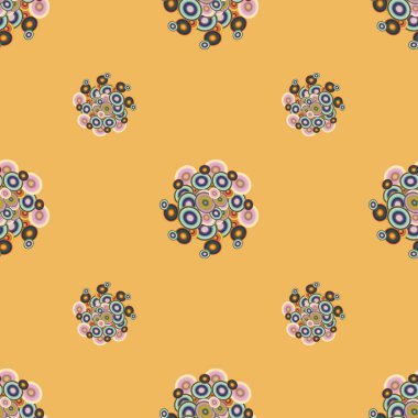 Daireler, arka plan ile soyut geometrik seamless modeli