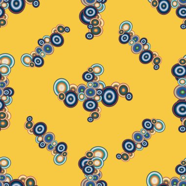 Soyut geometrik renkli seamless modeli daireler ile