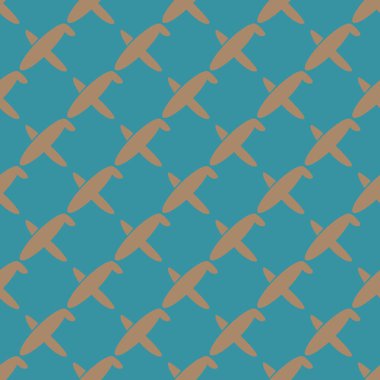 Uçakların, vektör çizim seamless modeli