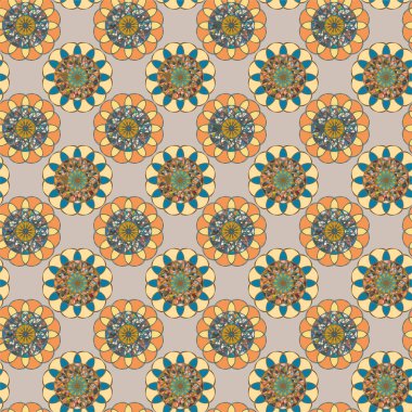  soyut çiçek geometrik Dikişsiz desen arka planı için