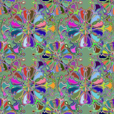 Soyut kaleydoskop renkli Dikişsiz desen arka planı için. 