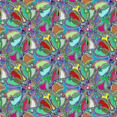 Soyut kaleydoskop renkli Dikişsiz desen arka planı için. 