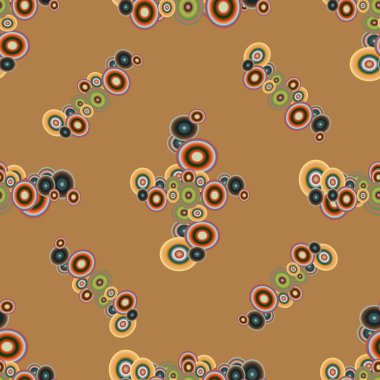 Soyut geometrik renkli seamless modeli daireler ile