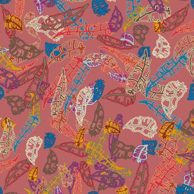 Tüyler, vektör çizim ile zemin 